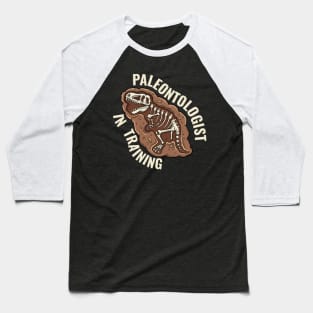 Paleontologist In Training Fathers Day Gift Funny Retro Vintage Baseball T-Shirt